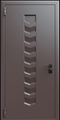 Входная термодверь с металлофиленкой и порошковым окрашиванием RAL 8019 (тип №5)